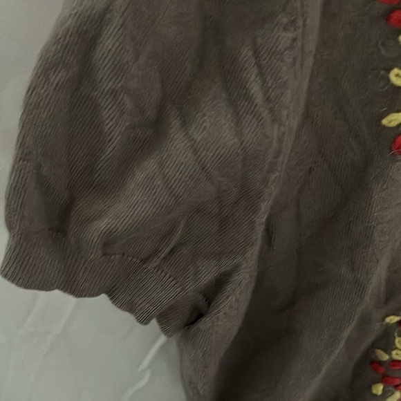 I.N.C. International Concepts: Gray Cropped Cardigan- embroidered- size MP - Picture 4 of 9